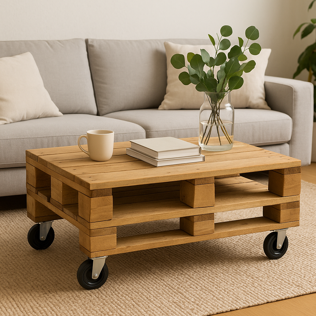 Couchtisch mit Rollen nachrüsten oder selber bauen – Ideen für mehr Flexibilität