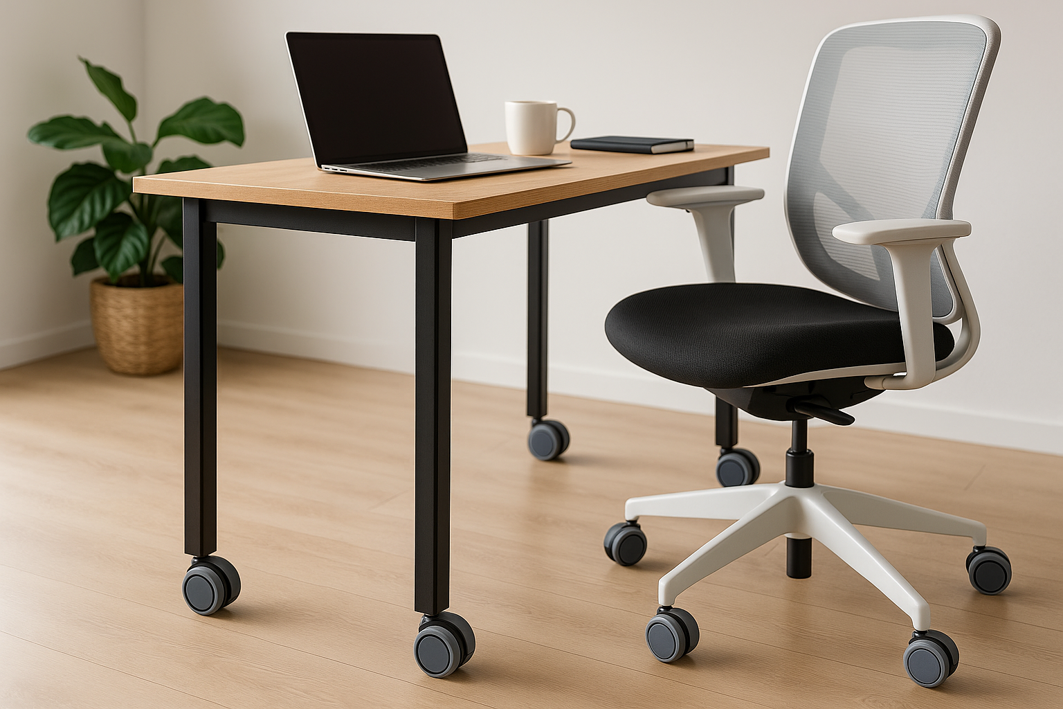 Arbeitstische & Schreibtische mit Rollen – Mobile Lösungen für modernes Arbeiten