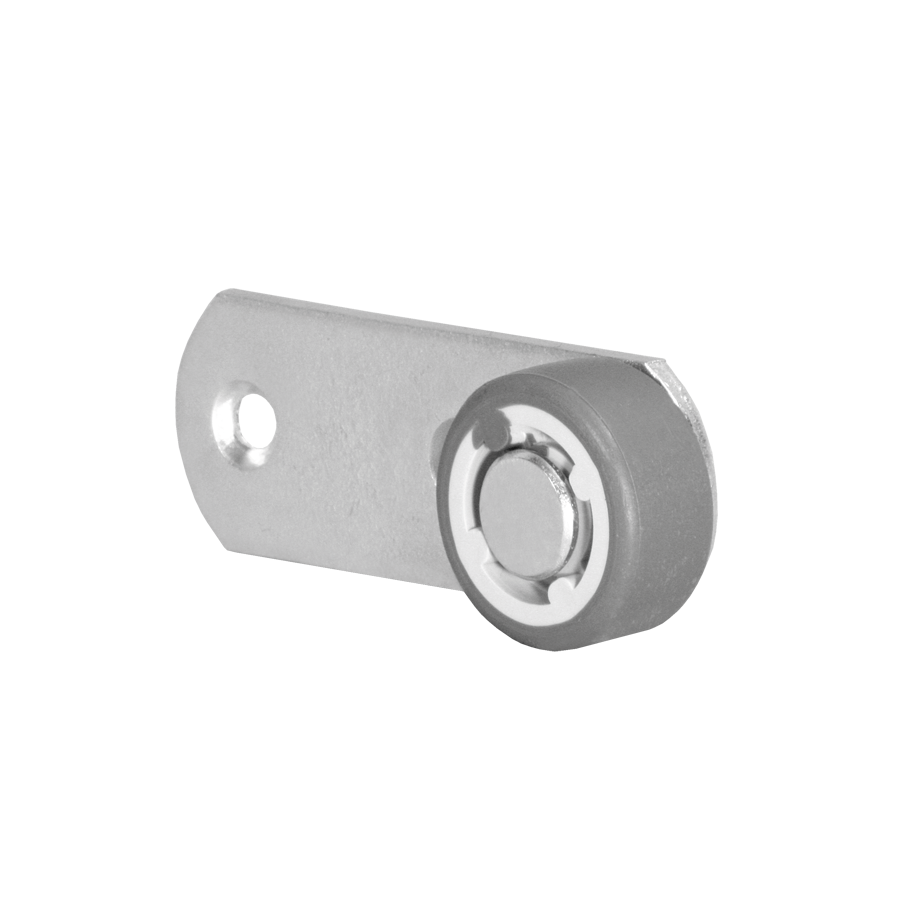 Hebel 78x28 mm verzinkt mit Rolle Ø 30 mm, weiche Lauffläche