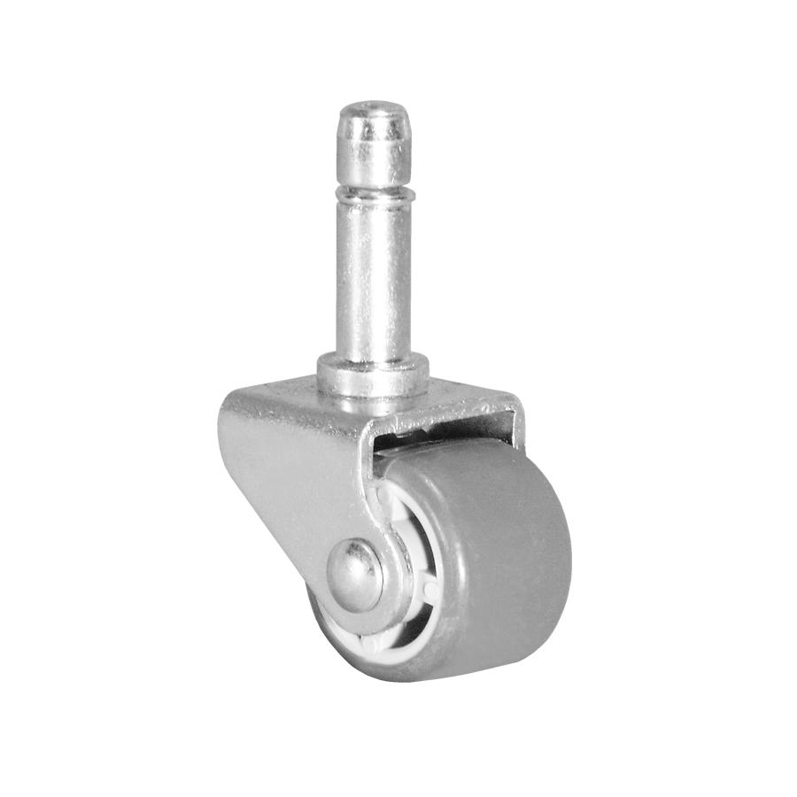 Ø 25 mm Apparaterolle verzinkt mit weicher Lauffläche, Befestigungsstift Ø 8x27 mm