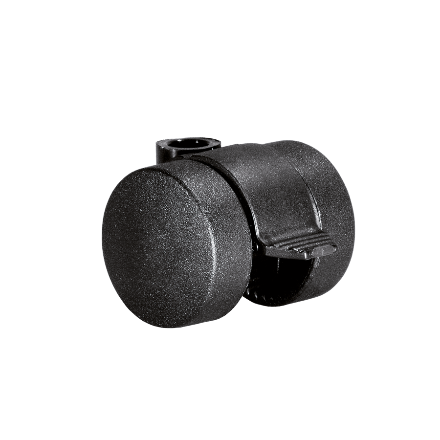 Doppelrolle Ø 35 mm mit harter Lauffläche und Feststeller