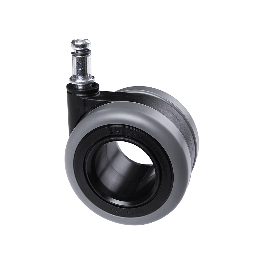Bürostuhlrolle Ø 65 mm mit Laufring, Befestigungsstift Ø 11 mm