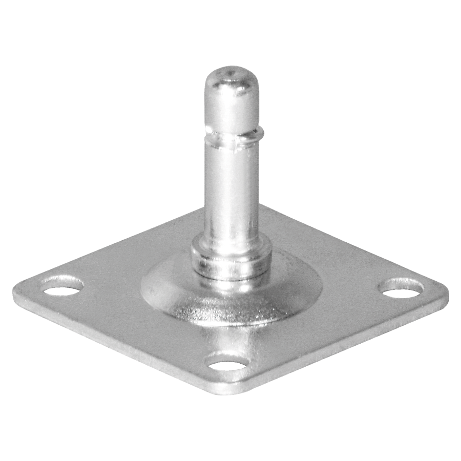 Anschraubplatte 42x42x2,0 mm verzinkt für Bohrung Ø 10 mm, RASTER