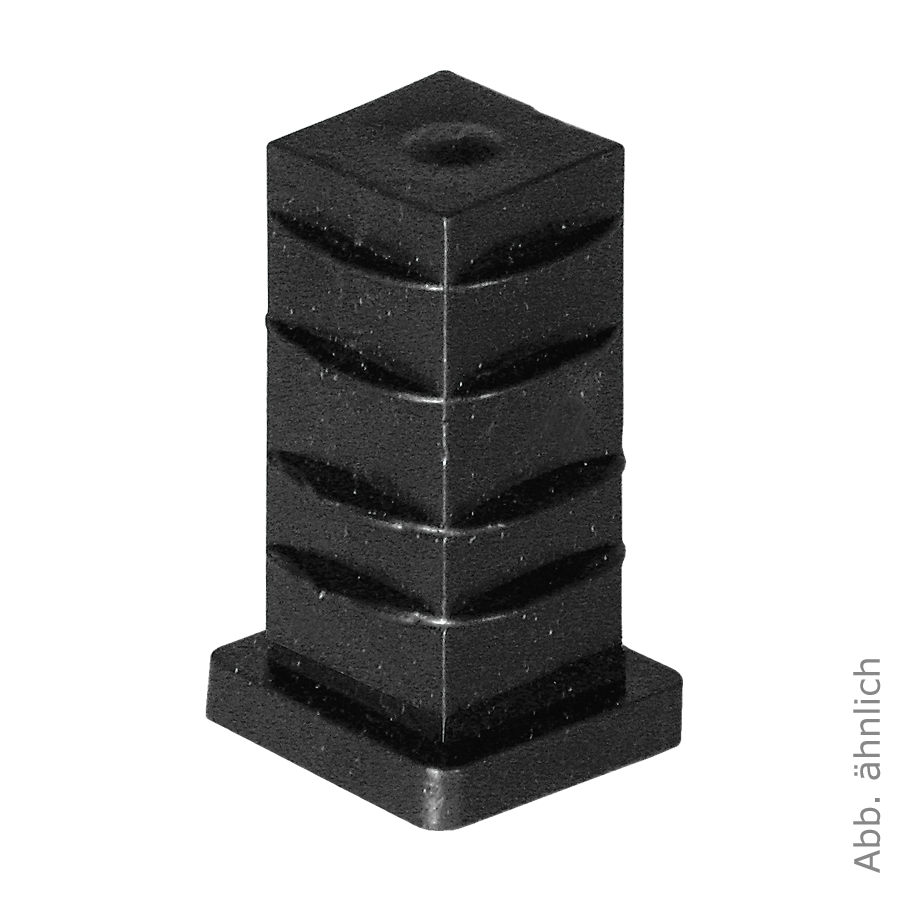 Quadratrohrhülse 25x25 mm für Stift Ø 8 mm