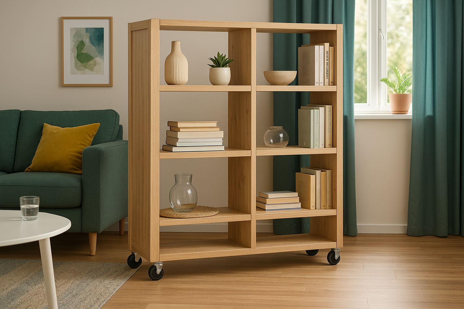 Raumteiler Ideen zum Selberbauen – vom mobilen Regal bis zum Paravent auf Rollen