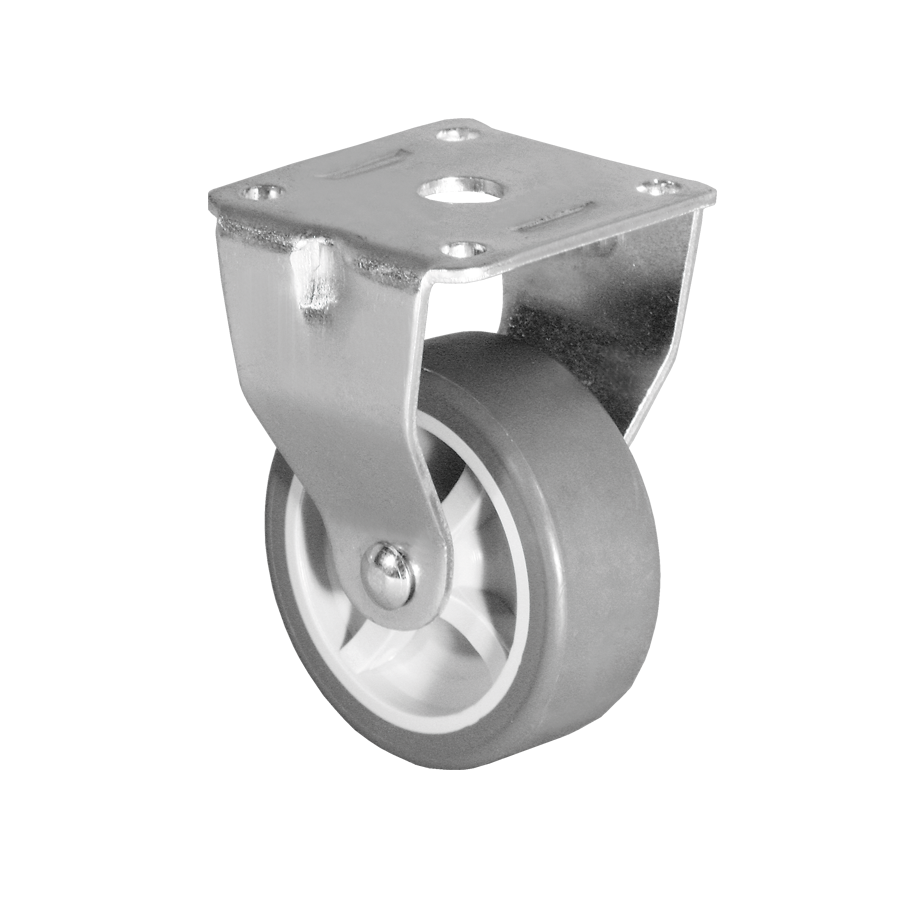 Ø 50 mm, Kastenbockrolle mit weicher Lauffläche