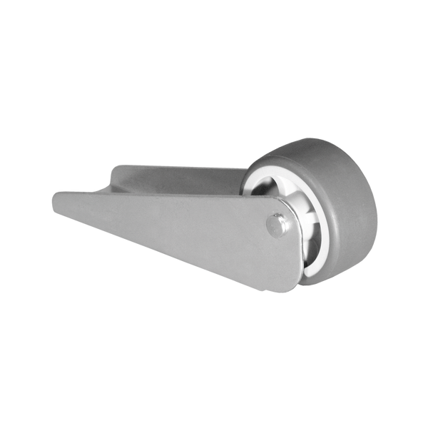 Bettkastenrolle 83x26 mm verzinkt mit Rolle Ø 40 mm, weiche Lauffläche