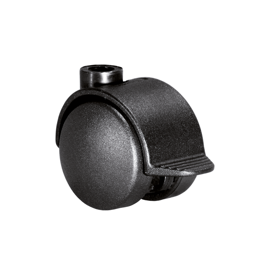 Doppelrolle Ø 40 mm mit harter Lauffläche und Feststeller