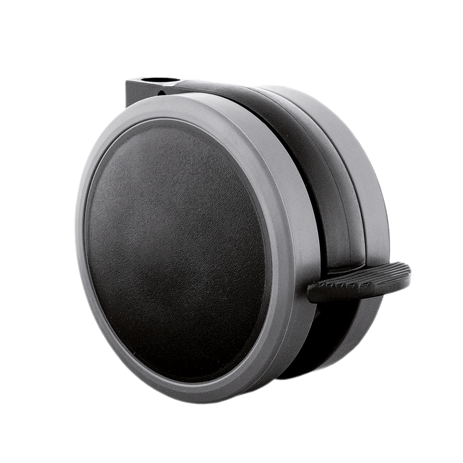 Doppelrolle Ø 65 mm mit weicher Lauffläche und Feststeller