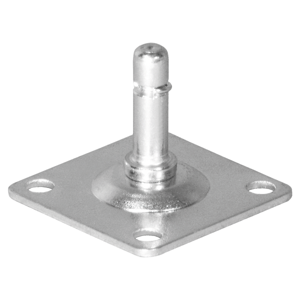 Anschraubplatte 42x42x2,0 mm verzinkt für Bohrung Ø 10 mm, RASTER