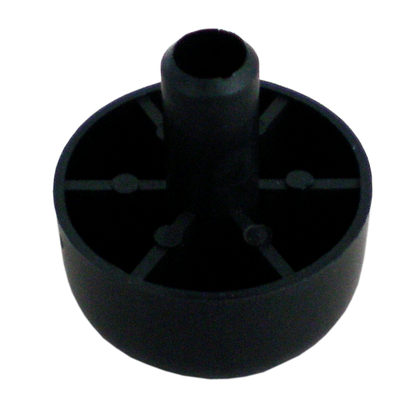 Möbelgleiter schwarz aus Kunststoff Ø 45 x 25 mm