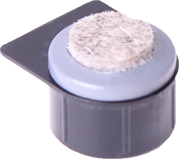 Stollengleiter mit aufgeschweißter Filzauflage, mit Fahne