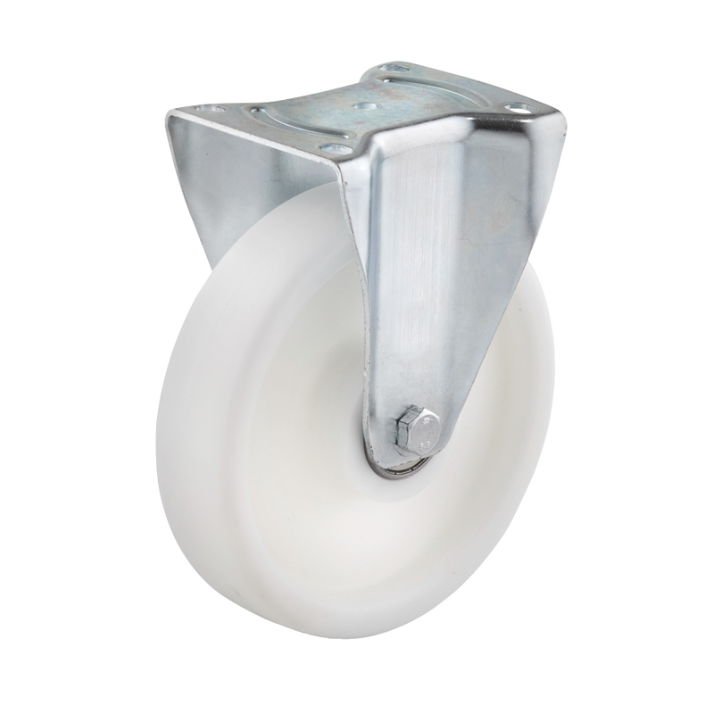 Produktbild von Rollensatz 4 Lenkrollen Mit Feststeller – 125 Mm Elastik, 200 Kg Traglast, Bodenschonend, Leise