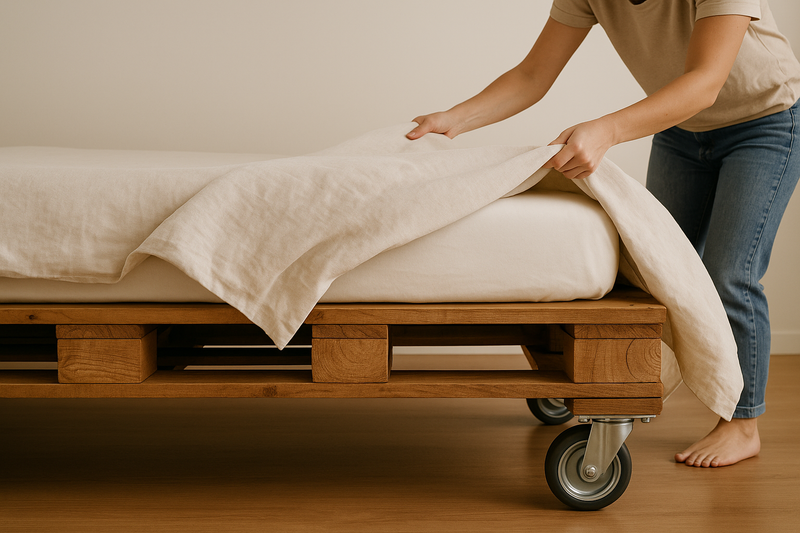 Palettenbett selber bauen