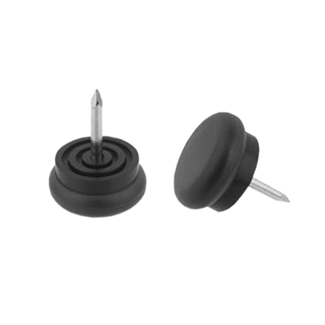 Kunststoffgleiter Ø 30 mm in natur, inkl. Nagel 2,2x14 mm, Bauhöhe 10 mm