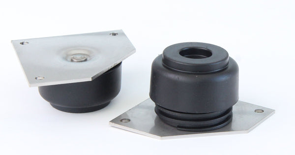 Strandkorbgleiter, Möbelgleiter, höhenverstellbar, Edelstahlplatte