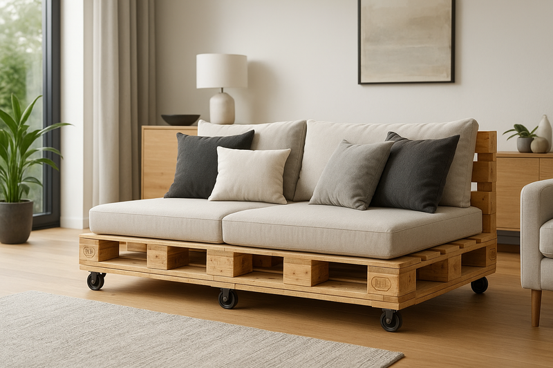 Palettensofa & Palettenregal selber bauen